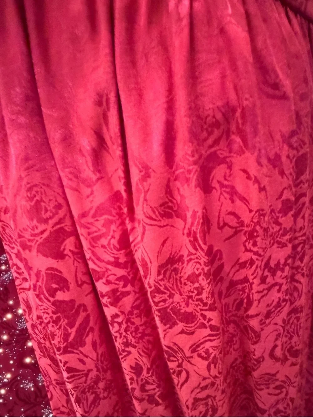NWT Free People Make An Entrance Strapless Rosette Maxi Dress Fuchsia Size 8
